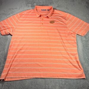 Cutter & Buck Oklahoma State Cowboys Mens XXXL Orange Striped Polo Shirt OSU